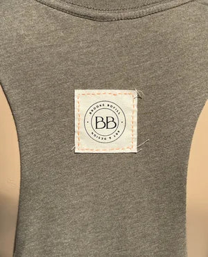 Tank Top in Olive Green w Ochre