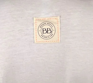 Mens T-Shirt in White w Black Print