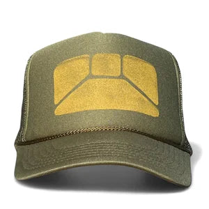 Trucker Hat Army Green & Ochre