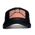 Trucker Hat Black & Bubblegum Pink