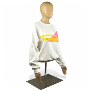 Women's Crewneck Sweatshirt in Off White, Miami Vice Collection SzXS