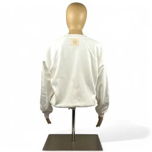 Women's Crewneck Sweatshirt in Off White, Miami Vice Collection SzXS