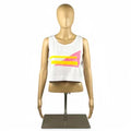 Women's Cropped Tank Top in Crisp White, Miami Vice Collection