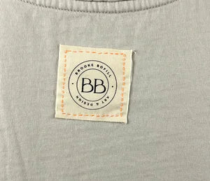 Crop Tank in Light Grey w Electric Yellow szS