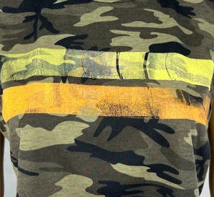 Tank Top in Camo w Neon Yellow & Tangerine szM